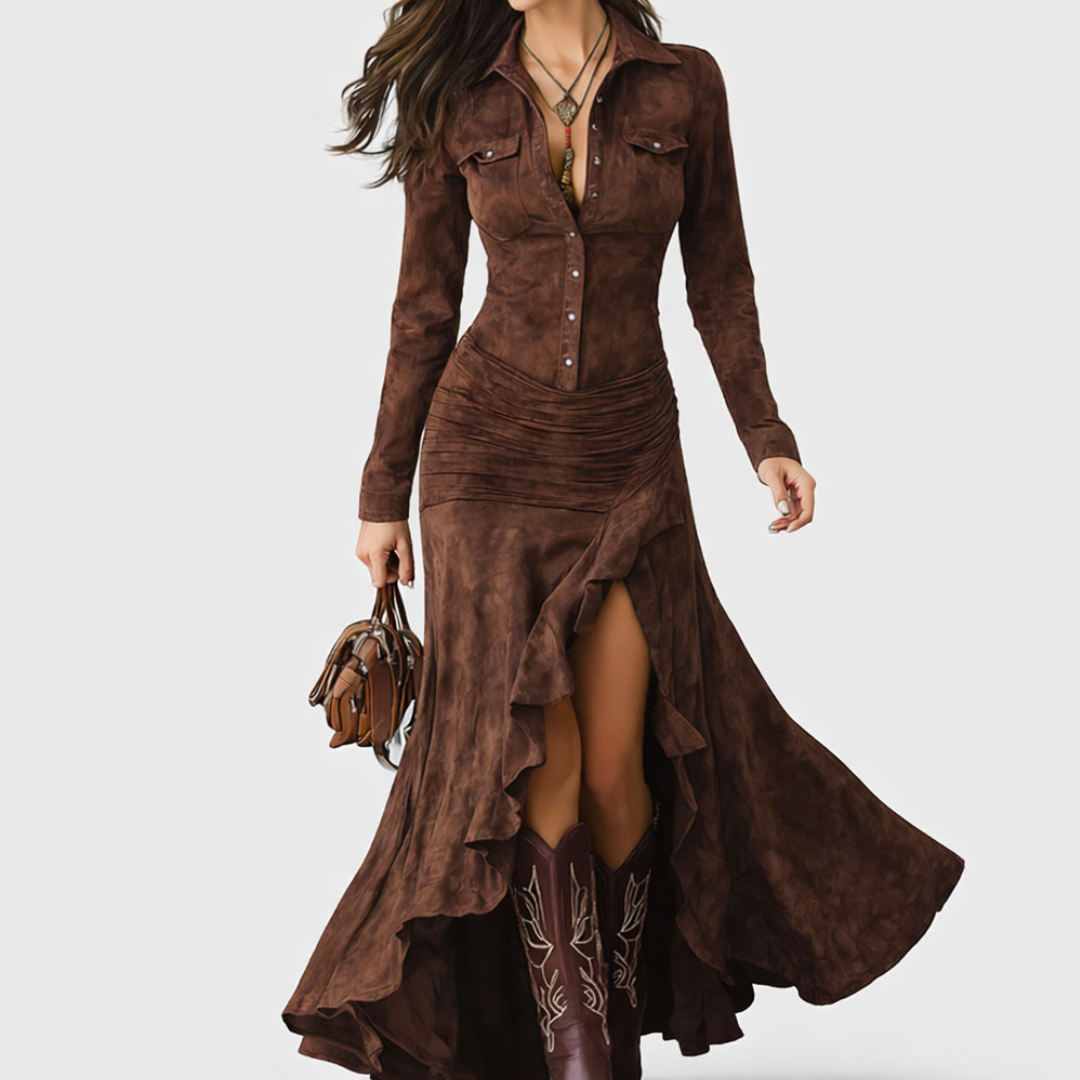 Savannah | Timeless Ruched Shirt Dress