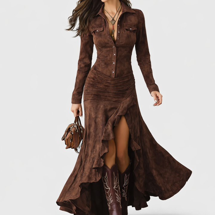 Savannah | Timeless Ruched Shirt Dress