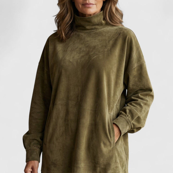 Sheri | Cozy Suede Fringe Dress