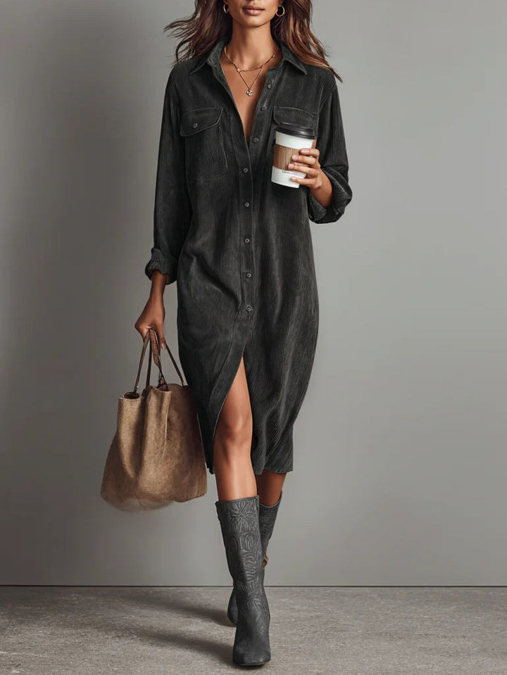 Anna | Loose Corduroy Dress