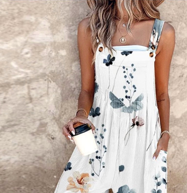 Fiona Floral Overalls