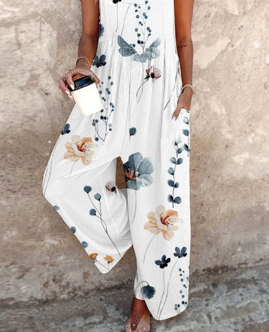Fiona Floral Overalls