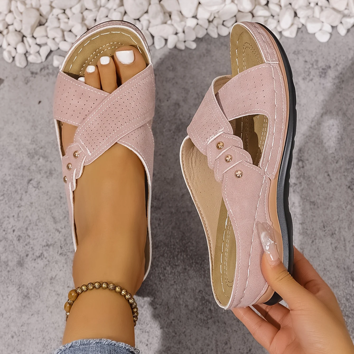 Daniela Orthopedic Comfort Sandal pink lifestyle summer look