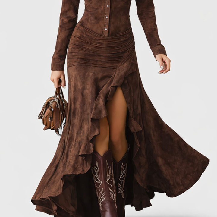 Savannah | Timeless Ruched Shirt Dress