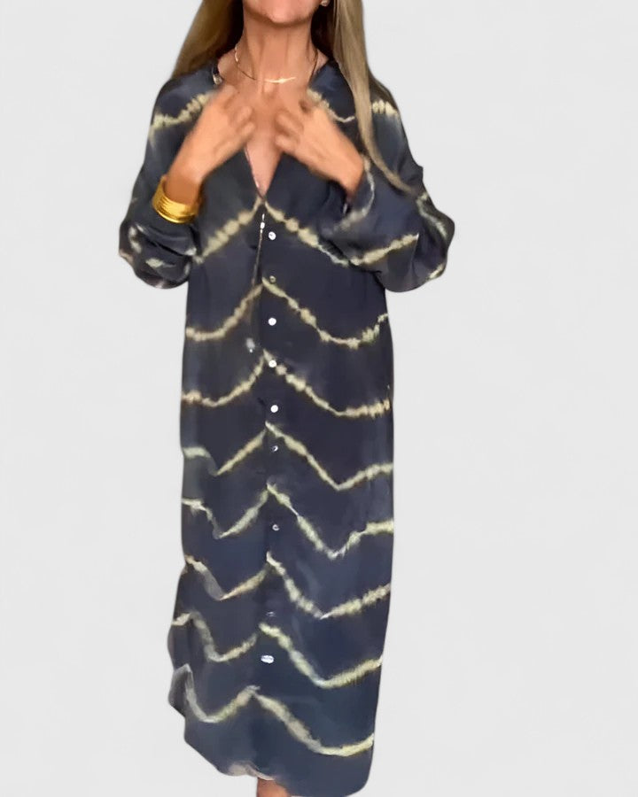 Victoria™ | Elegant Boho Striped Maxi