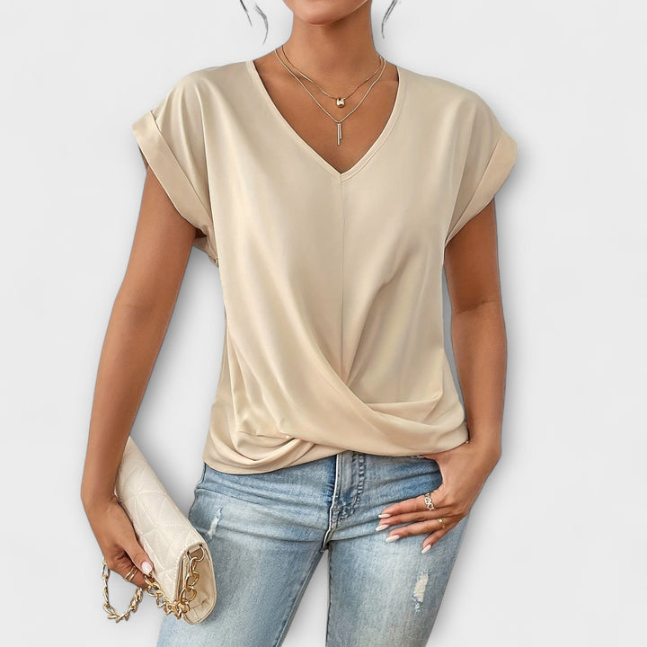 Harper | Elegant V-neck Top