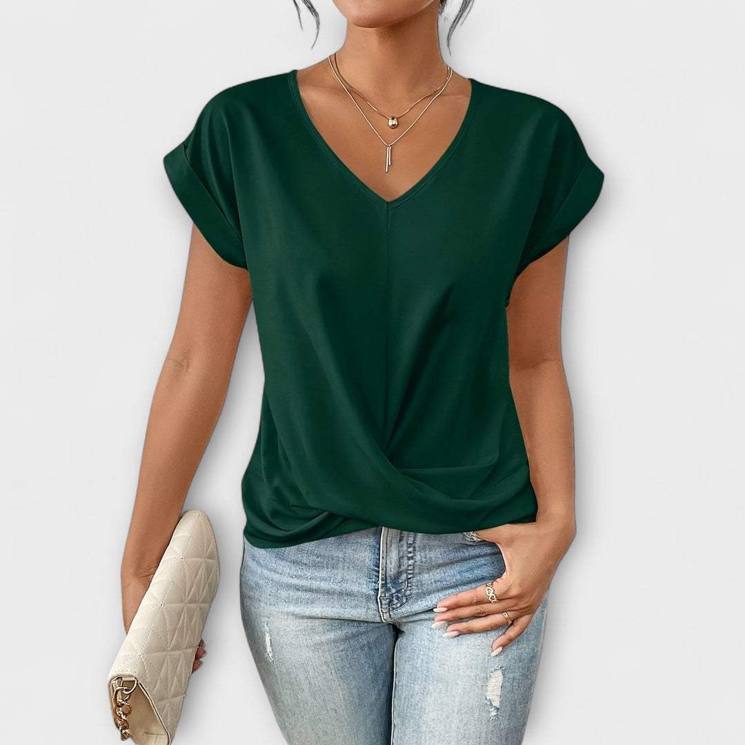 Harper | Elegant V-neck Top