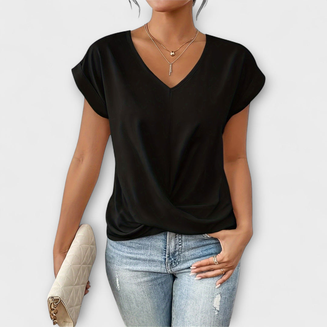 Harper | Elegant V-neck Top