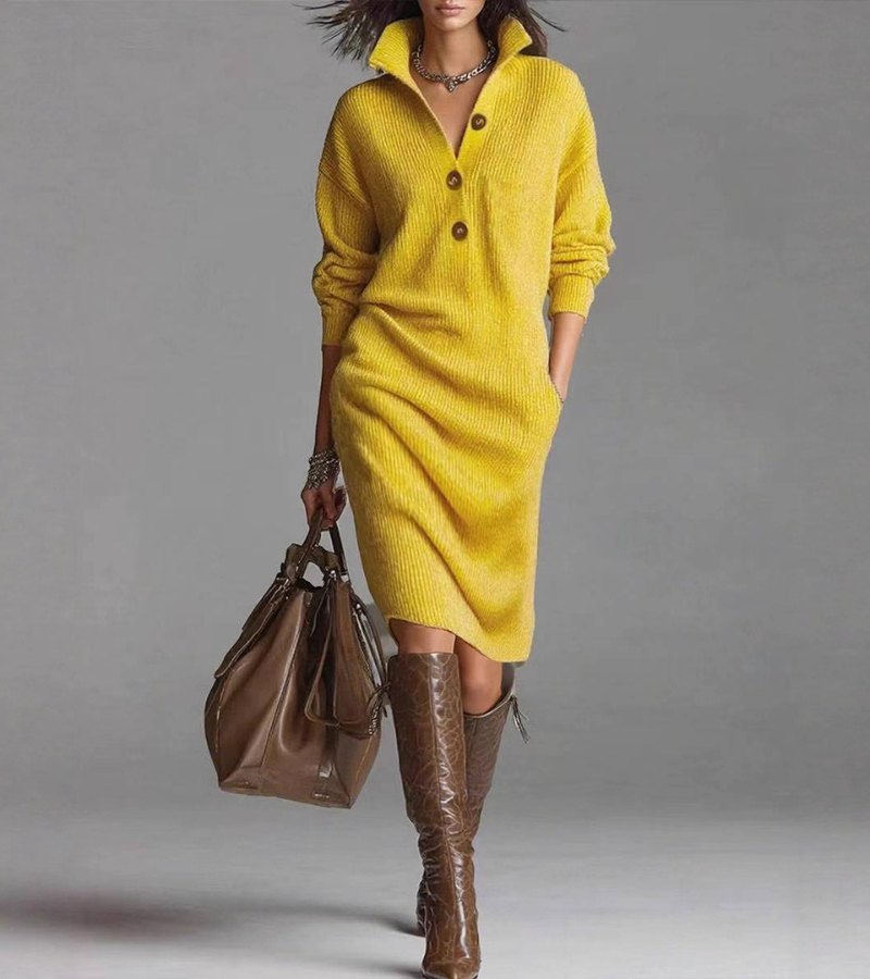 Carmen | Warm Knit Dress Elegant and Comfortable