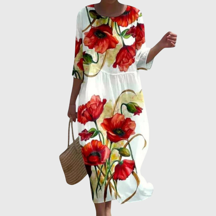 Hannah™ | Stylish Floral Maxi Dress