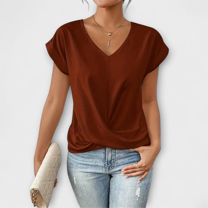Harper | Elegant V-neck Top