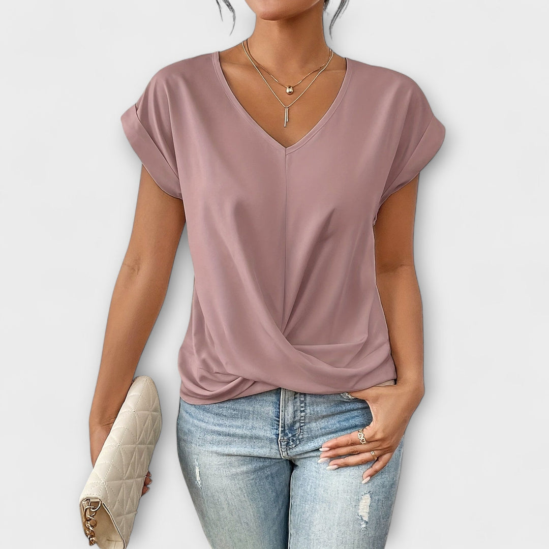 Harper | Elegant V-neck Top