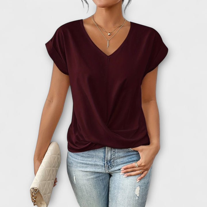 Harper | Elegant V-neck Top
