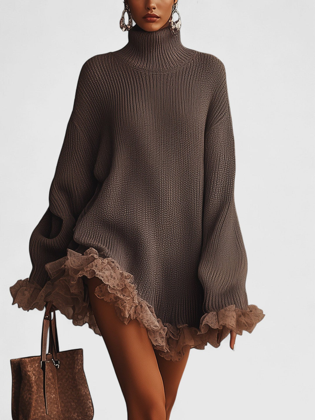 Josephine | Ruffled Knit Dress
