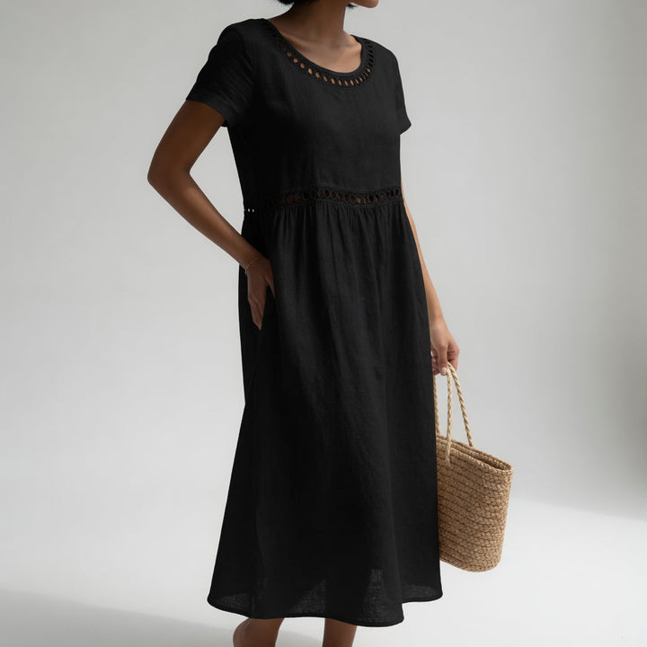 Rosalie | Embroidered Midi Dress