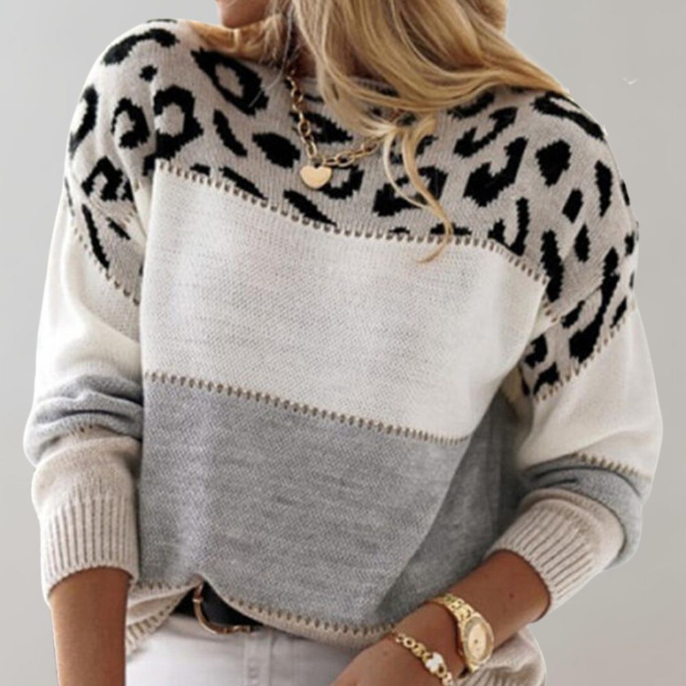 Diana | Elegant Leopard Sweater