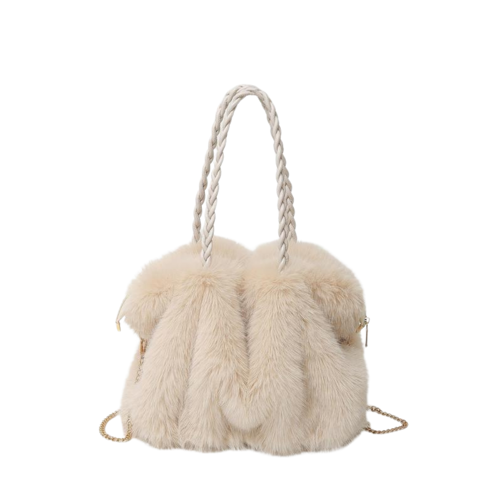 Harper | Plush Velvet Shoulder Tote