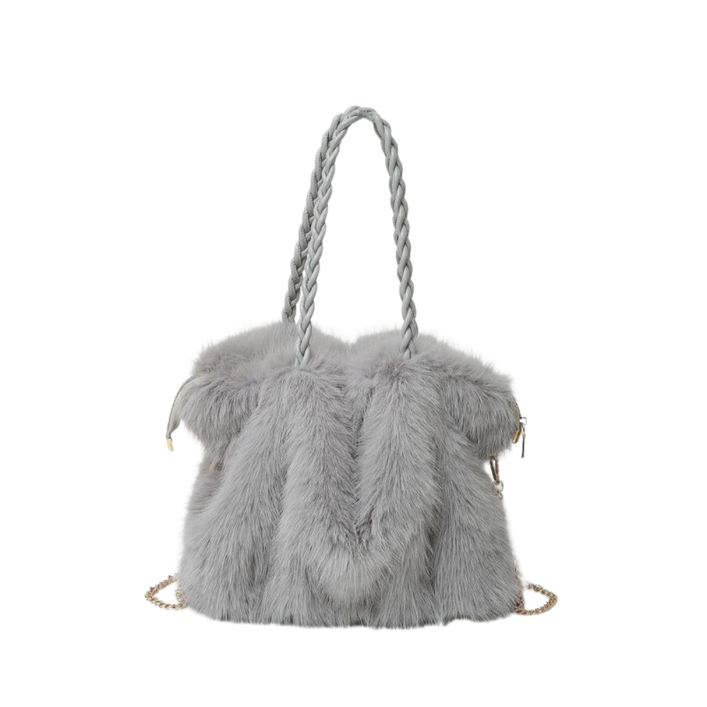 Harper | Plush Velvet Shoulder Tote