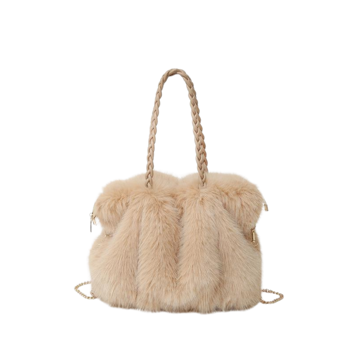 Harper | Plush Velvet Shoulder Tote