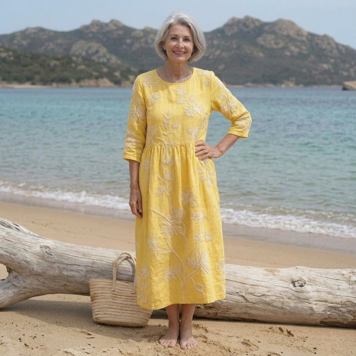 RAQUEL | Elegant Floral Midi Dress