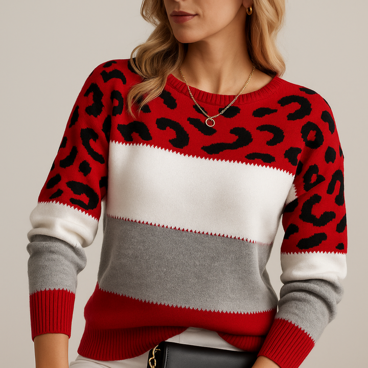Diana | Elegant Leopard Sweater