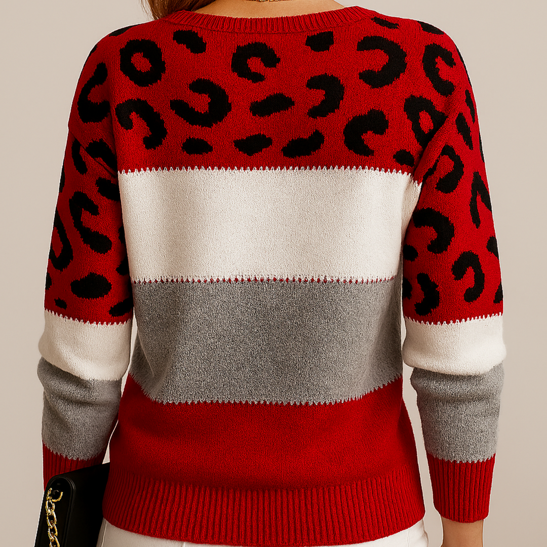 Diana | Elegant Leopard Sweater