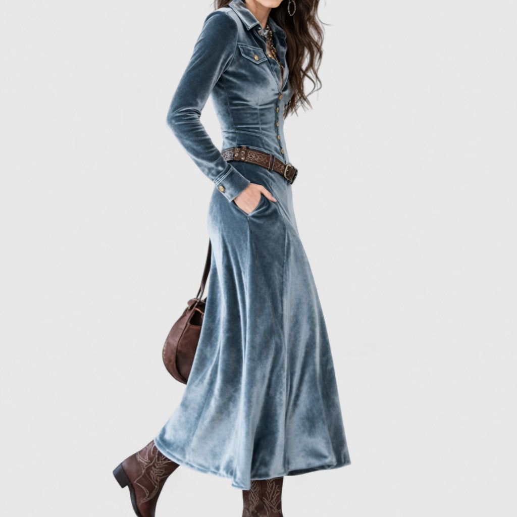 Vena™ | Modern Flowing Maxi Dress