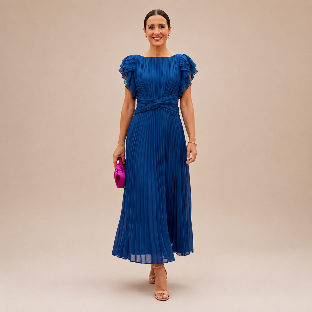 Seraphina | Elegant Pleated Maxi Dress