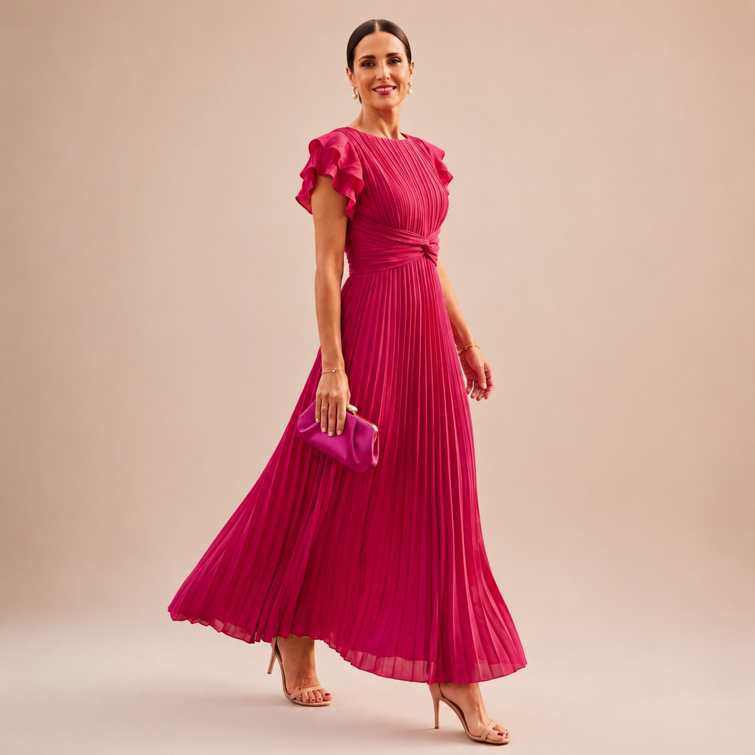 Seraphina | Elegant Pleated Maxi Dress