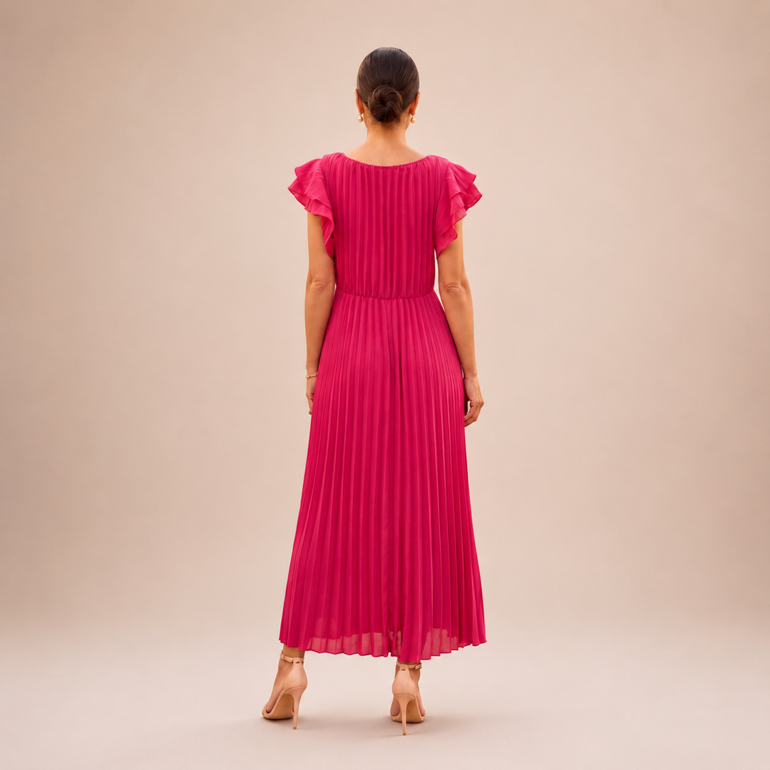 Seraphina | Elegant Pleated Maxi Dress