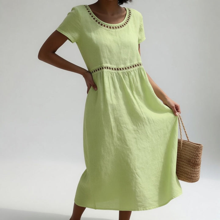 Rosalie | Embroidered Midi Dress
