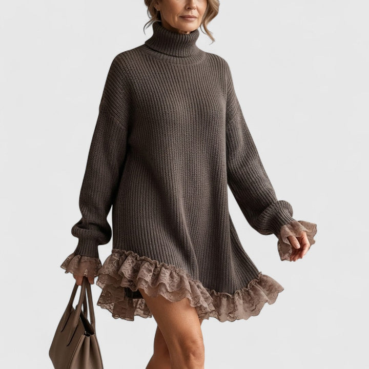 Josephine | Ruffled Knit Dress