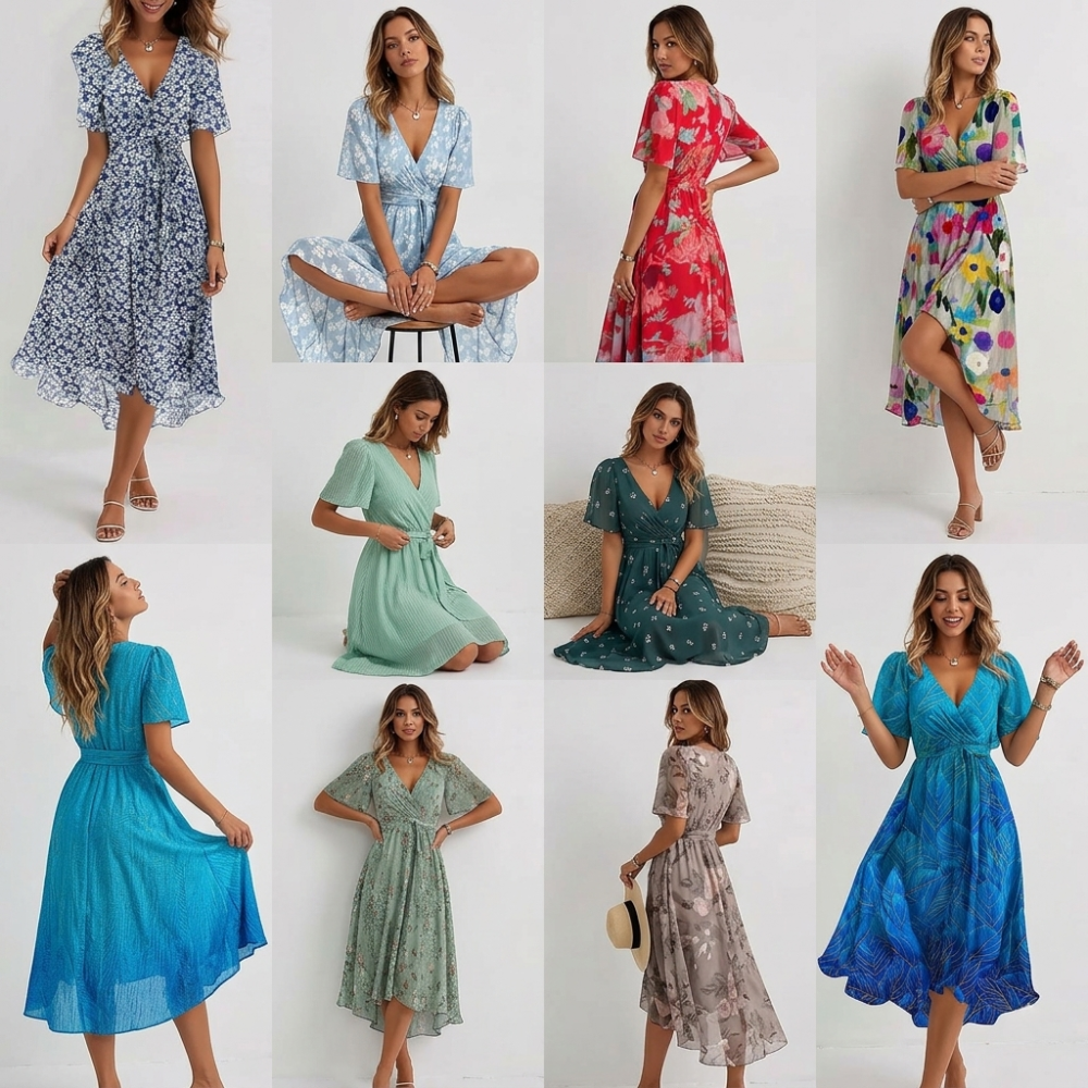 Yara | Blue Floral Dress
