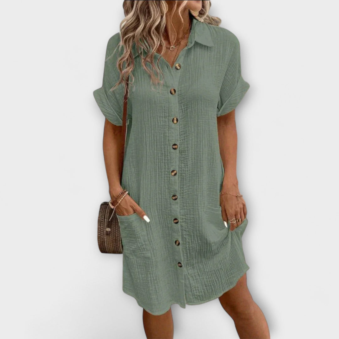 Aria | Casual Polo Shirt Dress