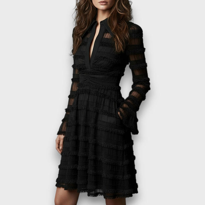 Parisa | Elegant Sheer Midi Dress