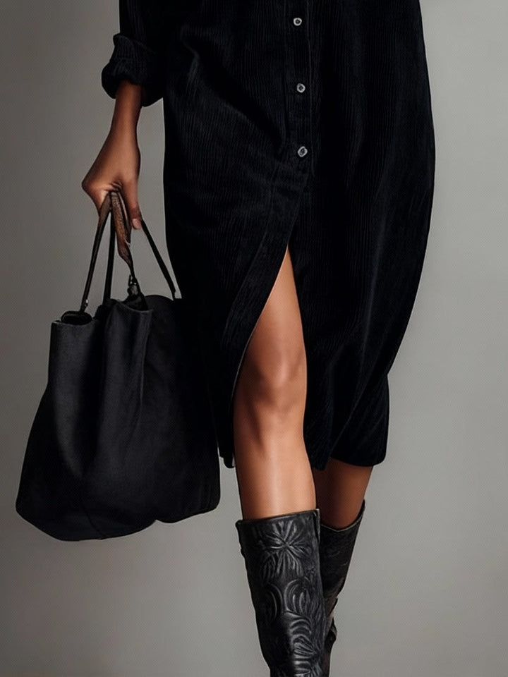 Anna | Loose Corduroy Dress