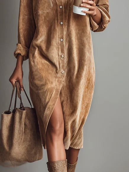 Anna | Loose Corduroy Dress