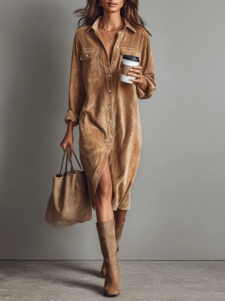 Anna | Loose Corduroy Dress