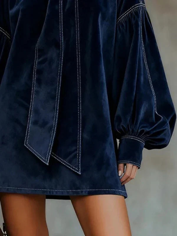 OLIVIA | Elegant Velvet Mini Dress