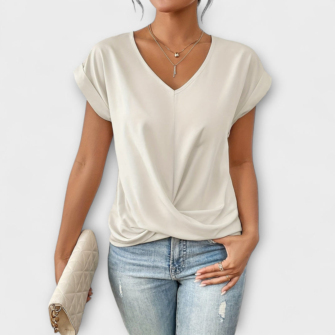 Harper | Elegant V-neck Top