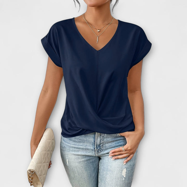 Harper | Elegant V-neck Top