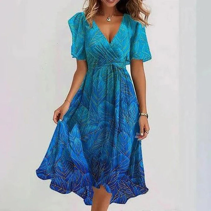 Yara | Blue Gradient Dress