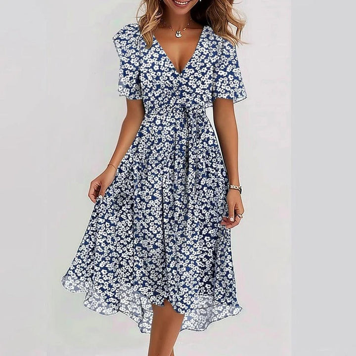 Yara | Blue Floral Dress