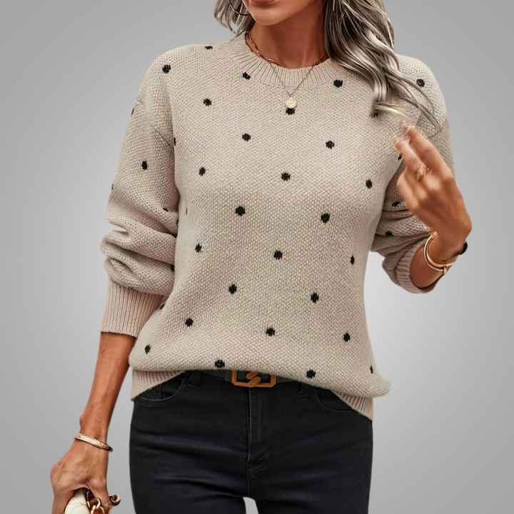 Tatum | Classic Dotted Sweater