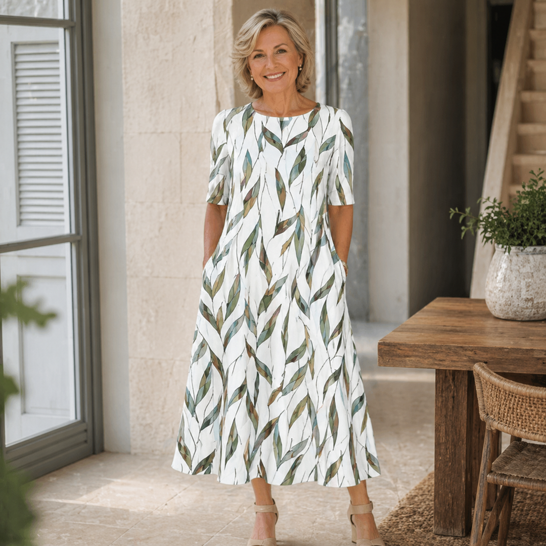 Anna | Effortless Floral Midi Dress