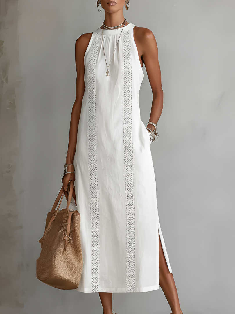 Clara™ | Relaxed Linen Midi Dress