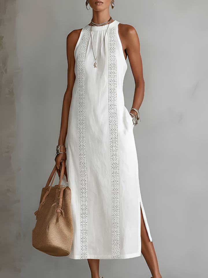 Clara™ | Relaxed Linen Midi Dress