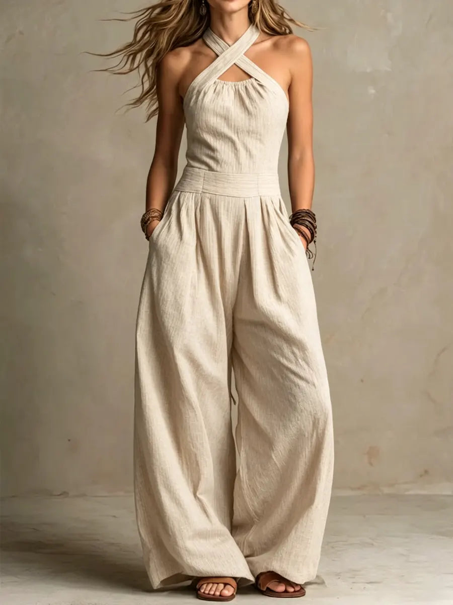Ariana Crossover Jumpsuit detail view