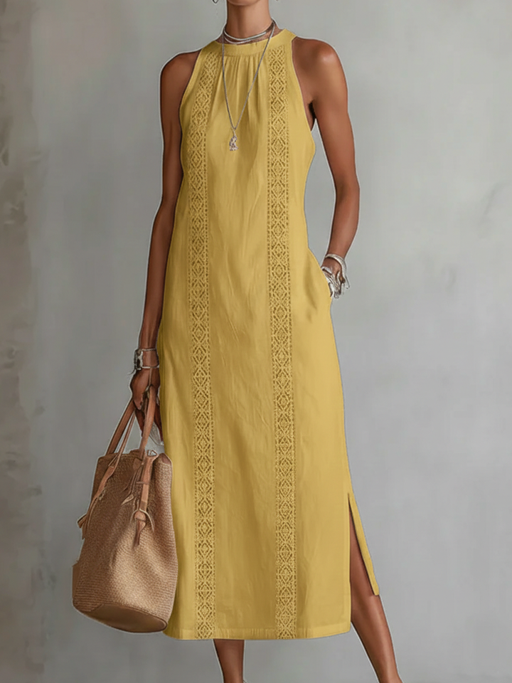 Clara™ | Relaxed Linen Midi Dress