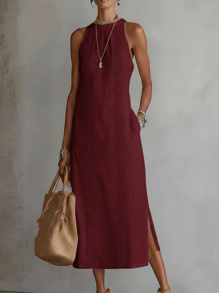 Clara™ | Relaxed Linen Midi Dress